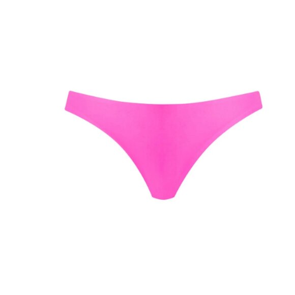 NWT PQ Swim Basic Ruched Bottom in Vivid Pink Size Small - Picture 1 of 7